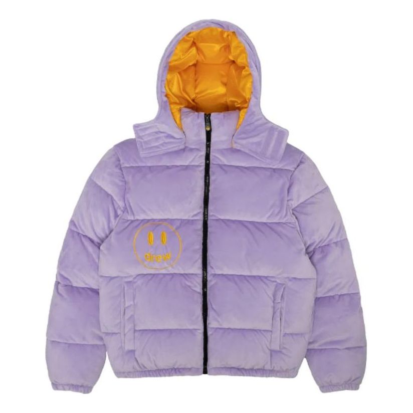 Drew House Plush Hooded Puffer Jacket 'Lavender' DH-FW22-212