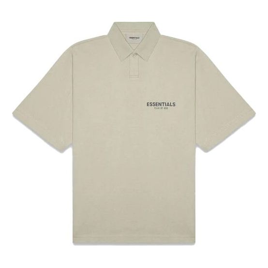 Fear of God Essentials FW20 Logo Polo Shirt 'Moss' FOG-FW20-297
