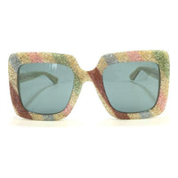 Gucci square frame Sunglasses Multi-Color Pink GG0328S-004