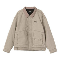 Stussy Unisex Drizzler Plaid Bomber Jacket Brown 215146