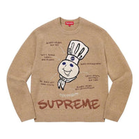 Supreme Doughboy Sweater 'Tan White' SUP-FW22-717