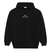 (WMNS) Balenciaga Alphabet Printing Long Sleeves Hoodie Black 578135TJVE11034
