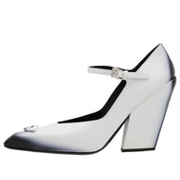 (WMNS) PRADA Brushed Leather Pumps 'White Black Ombre' 1I982M_055_F0009_F_A095