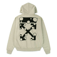 Men's Off-White FW21 Arrow Printing Loose Fit Light Khaki OMBB085F21FLE0111710