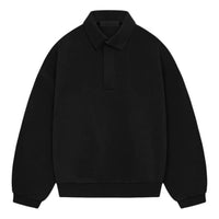 Fear of God Essentials SS24 Long Sleeve Polo Shirt 'Jet Black' 192SP244394F