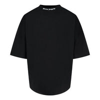 Men's PALM ANGELS Large Classic Back Logo Short Sleeve Black PMAA002E20JER0011001