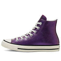 (WMNS) Converse Shiny Metals Chuck Taylor All StarHigh Top Leather Purple 565824C