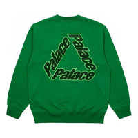PALACE Alphabet Logo Pattern Round Neck Unisex Green P20CS011