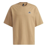 Men's adidas Casual Sports Stylish Short Sleeve Yellow T-Shirt HA3647