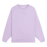 (WMNS) Li-Ning Lifestyle Classic Plain Sweatshirt 'Purple' AWDS778-3