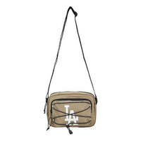 MLB String Drawstring Series LA Los Angeles Dodgers Logo Shoulder Messenger Bag fanny pack Cargo Khaki 32BGD4011-07B