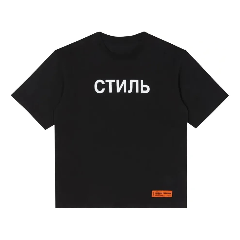 HERON PRESTON SS22 CTNMB T-shirt 'Black' HMAA025C99JER0021001