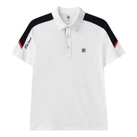 FILA Athletics Series Athleisure Casual Sports Short Sleeve polo White A11M123152F-WT