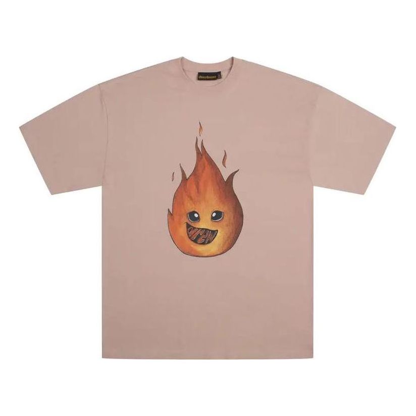 Drew House Drew Flame T-shirt 'Dusty Rose' DW-FW22-1223-14
