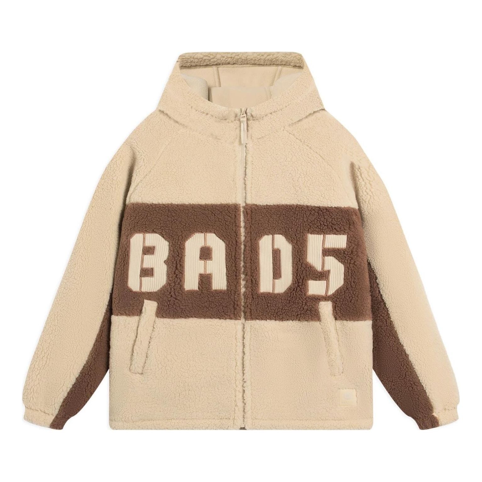 Li-Ning BadFive Logo Fleece Full Zip Jacket 'Creamy Brown' AFDSA69-1