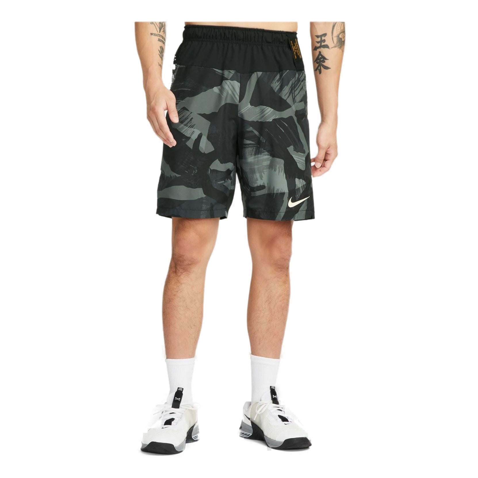 Men's Nike Woven Camouflage Gym Camouflage Straight Shorts DQ4798-010