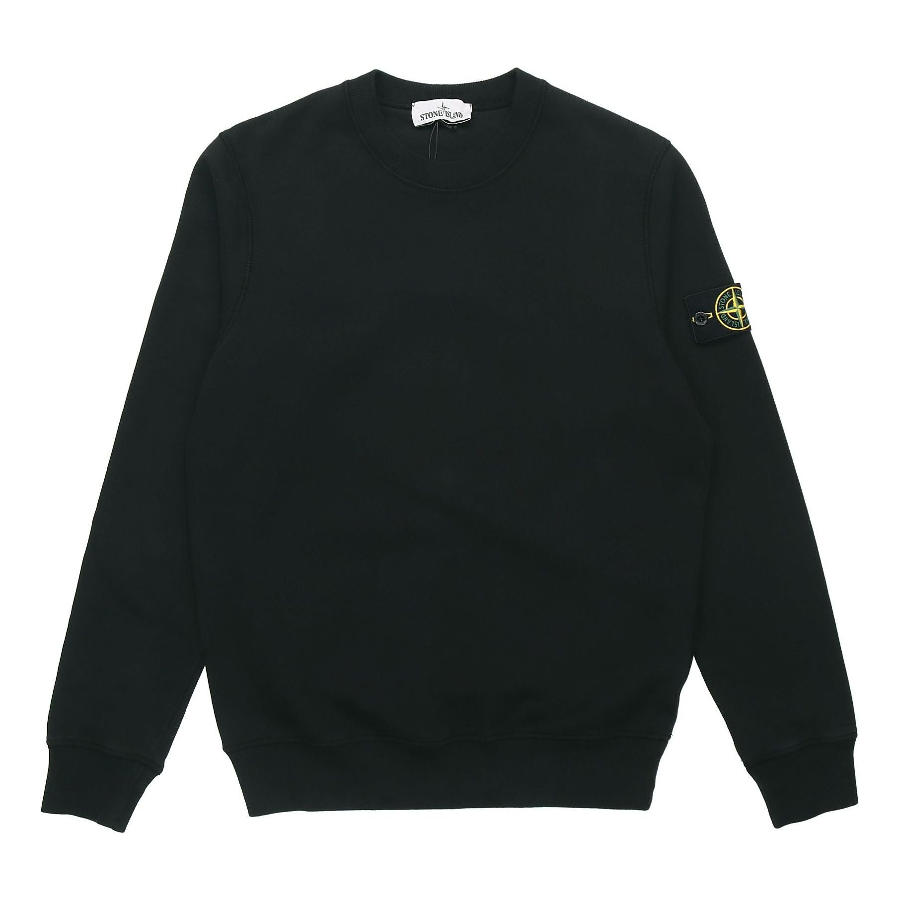 Men's STONE ISLAND Sleeve Cotton Round Neck Black 731563020-V0029