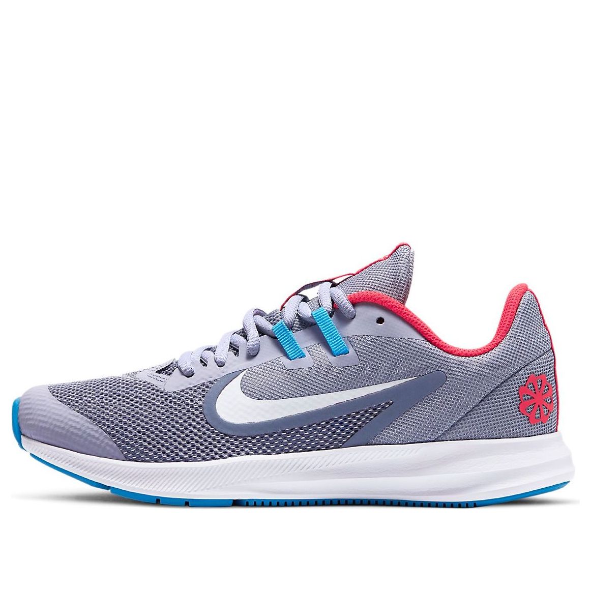 (GS) Nike Downshifter 9 'Gray Blue Red' CJ7234-500