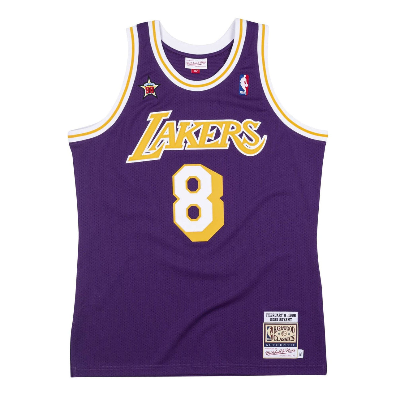 Mitchell & Ness NBA Kobe Bryant All-Star 1998 West Jersey #8 AJY4CP19116-ASWPURP98KBR