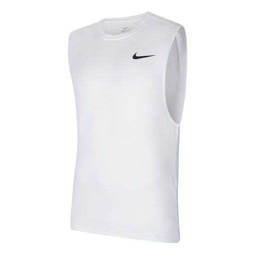 Men's Nike Casual Breathable Running Fitness Training White Vest CZ2410-100