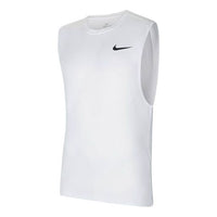Men's Nike Casual Breathable Running Fitness Training White Vest CZ2410-100