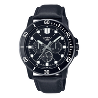 Casio Dress Classic Minimalistic Stainless Steel Analog Watch 'Black Metallic' MTP-VD300BL-1E