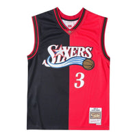 Mitchell & Ness x NBA Philadelphia 76ers 2000-01 Split Swingman Jersey 'Allen Iverson 3' SMJY4845-P7600AIVBKRD