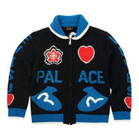 Buy Palace x Evisu Cowichan Knit 'Black Blue' P24EVKW001