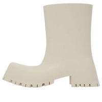 (WMNS) Balenciaga 50mm Trooper Rubber Boots 'Beige' 679326W0FO82000