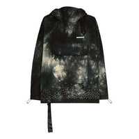 Men's Off-White Tie Dye Crystal Pullover Hooded Jacket Loose Fit Black OMEA211S20H860206100