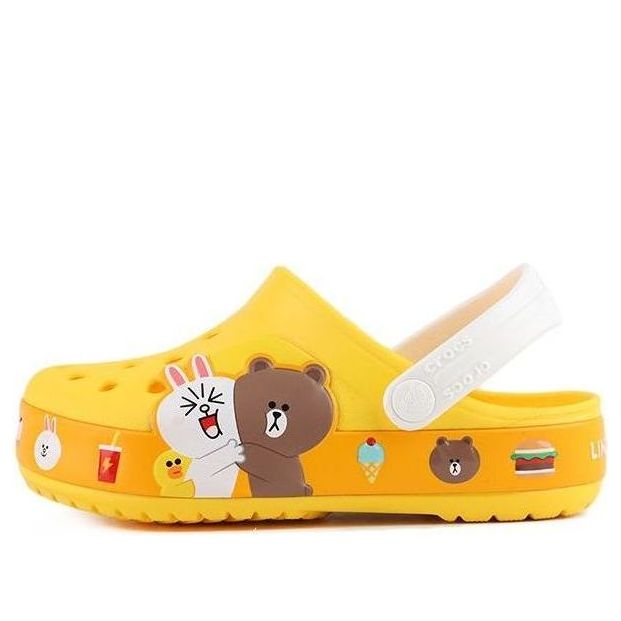 (PS) Crocs Small Crocs Beach Yellow Sandals 206028-730