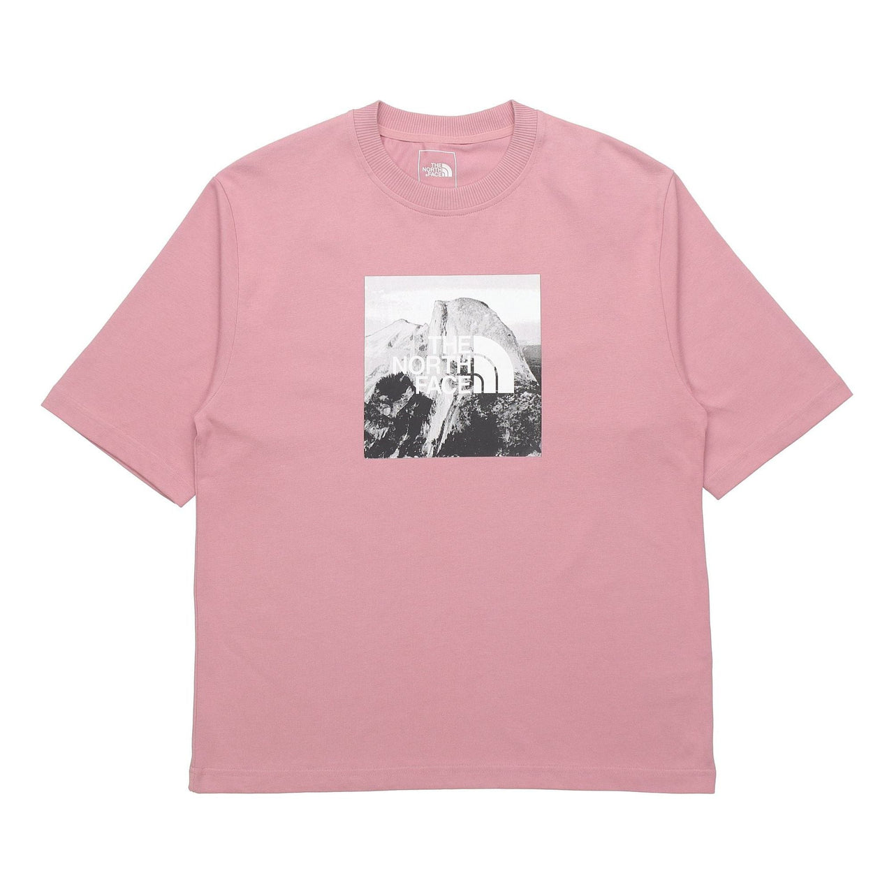 THE NORTH FACE Big Size Print Short Sleeve Pink 499V-ZCF