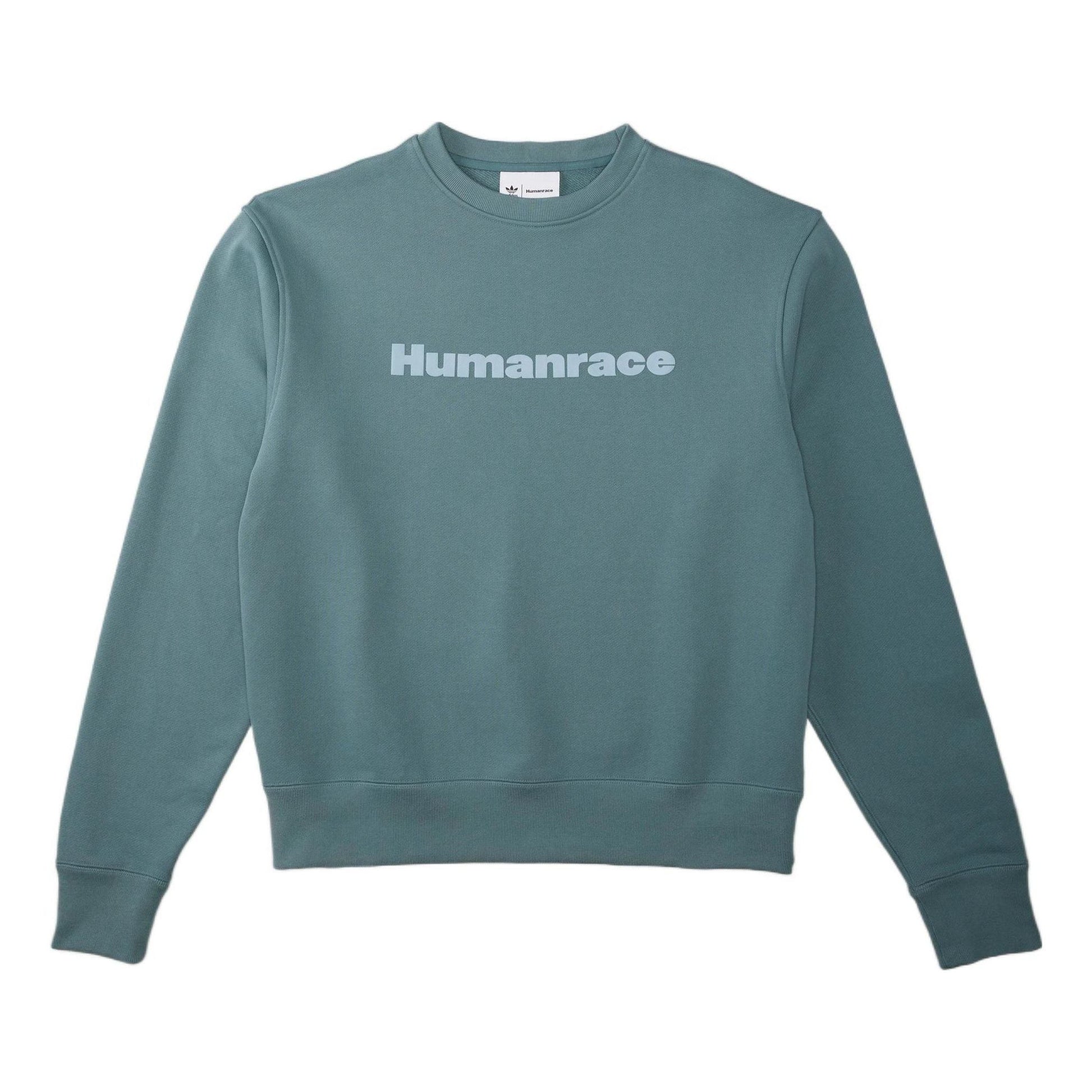 adidas x Pharrell Humanrace Logo Sweatshirt 'Grey Blue' HK6694