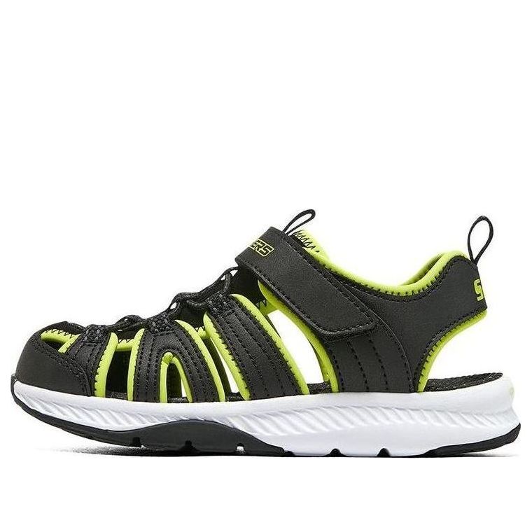(GS) Skechers C-Grip Sandal 'Black Lime' 406525L-BKLM