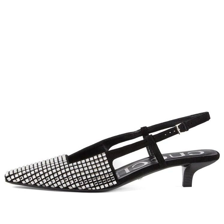 (WMNS) Gucci Slingback Pump with Crystals 'Black' 679364-C2000-1000