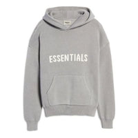 Fear of God Essentials SS21 x Nordstrom Knit Logo Hoodie 'Heather Oatmeal' FOG-SS21-664