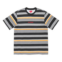 Supreme FW19 Week 1 Stripe S/S Top Short Sleeve Unisex Black SUP-FW19-208