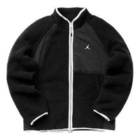 Air Jordan Essentials Full-Zip Winter Fleece Jacket 'Black White' DV1583-010
