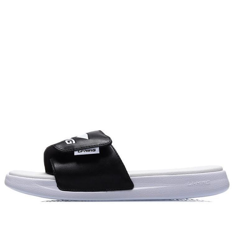 Li-Ning Li Slipper 'White Black' AGAR009-3