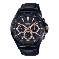 Casio Standard Analog Watch 'Black Gold' MTP-E303BL-1A22021