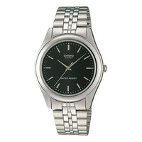 CASIO Quartz Waterproof Unisex Black Dial Mens Black Analog MTP-1129A-1A