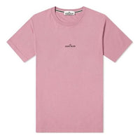 STONE ISLAND Unisex Chest Logo Back Print Tee Pink 72152NS84-V0086