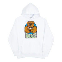PALACE Bulldog Hood Printing Unisex White P19HD057