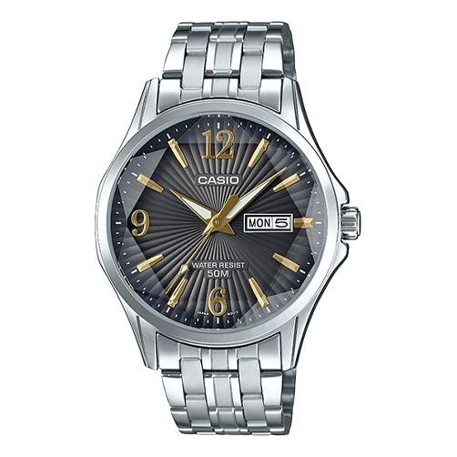 Casio Standard Analog Watch 'Silver Grey Gold' MTP-E120DY-1A2021