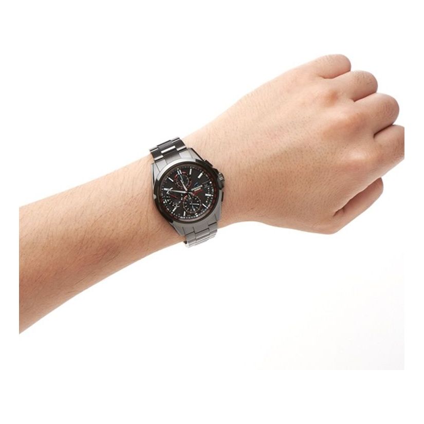 Men's CASIO OCEANUS Series x BRIEFING Crossover Series Gold Watch Mens Black Analog OCW-T2610BR-1A