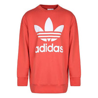 adidas originals Men's Sweatshirt Trefoil Oversized Red/Orange CW1237