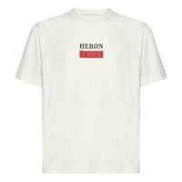 HERON PRESTON SS23 Bonded T-Shirt 'White Red' HMAA032S23JER0100125