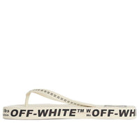 Off-White Beach Alphabet Thick Sole White Flip-Flops OMIA131R20D270014800
