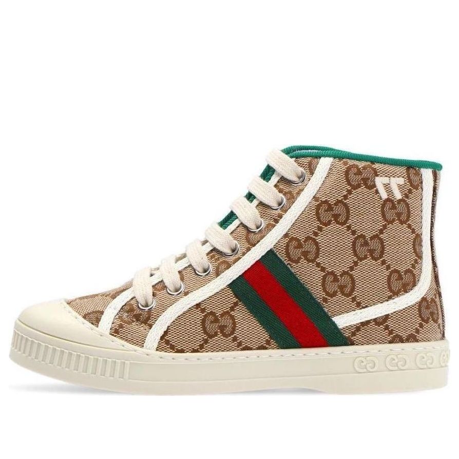 (GS) Gucci Gucci Tennis 1977 High Top Trainer 'Beige Ebony' 662214-HVKG0-9761
