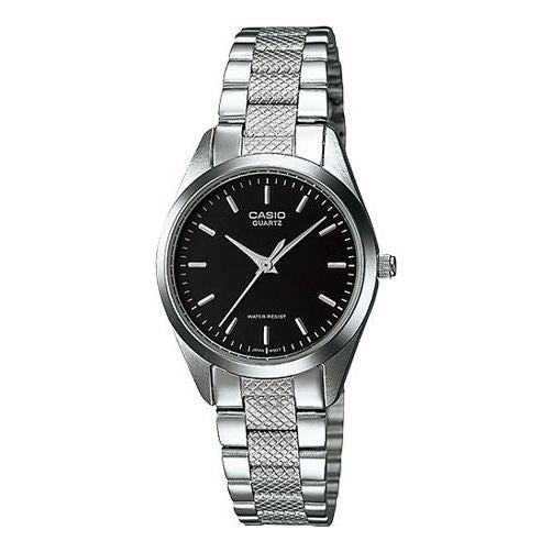 CASIO Stainless Steel Strap Black Analog LTP-1274D-1AQ